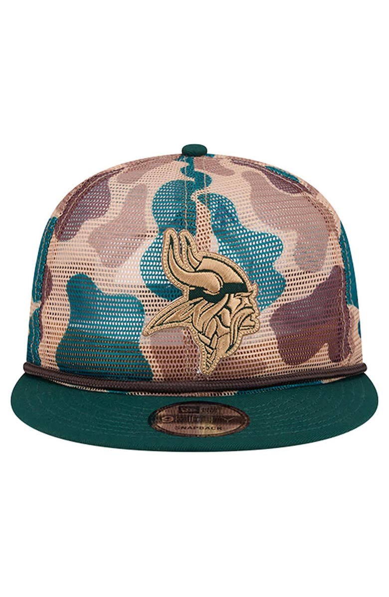 New Era Men
s New Era Camo Minnesota Vikings Duck Camo 9FIFTY Snapback Hat, Alternate, color, Camo