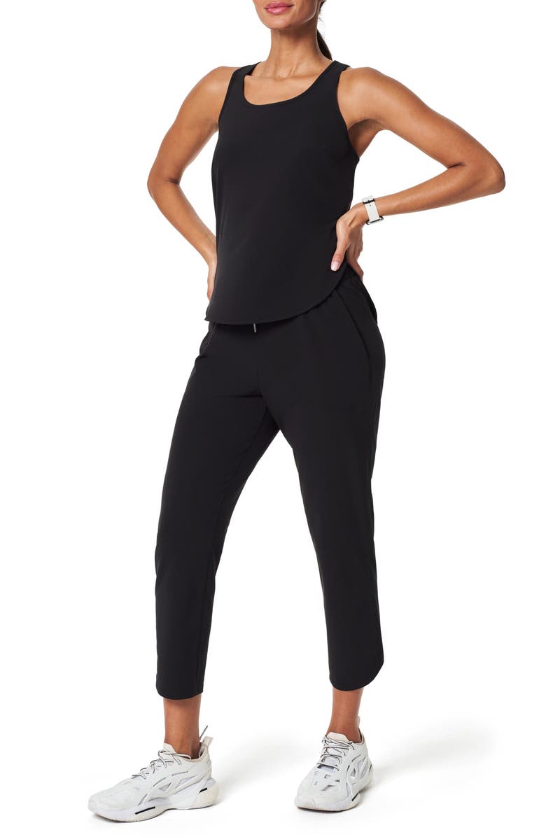 SPANX<sup>®</sup> On the Move Curved Hem Tank, Alternate, color, Very Black