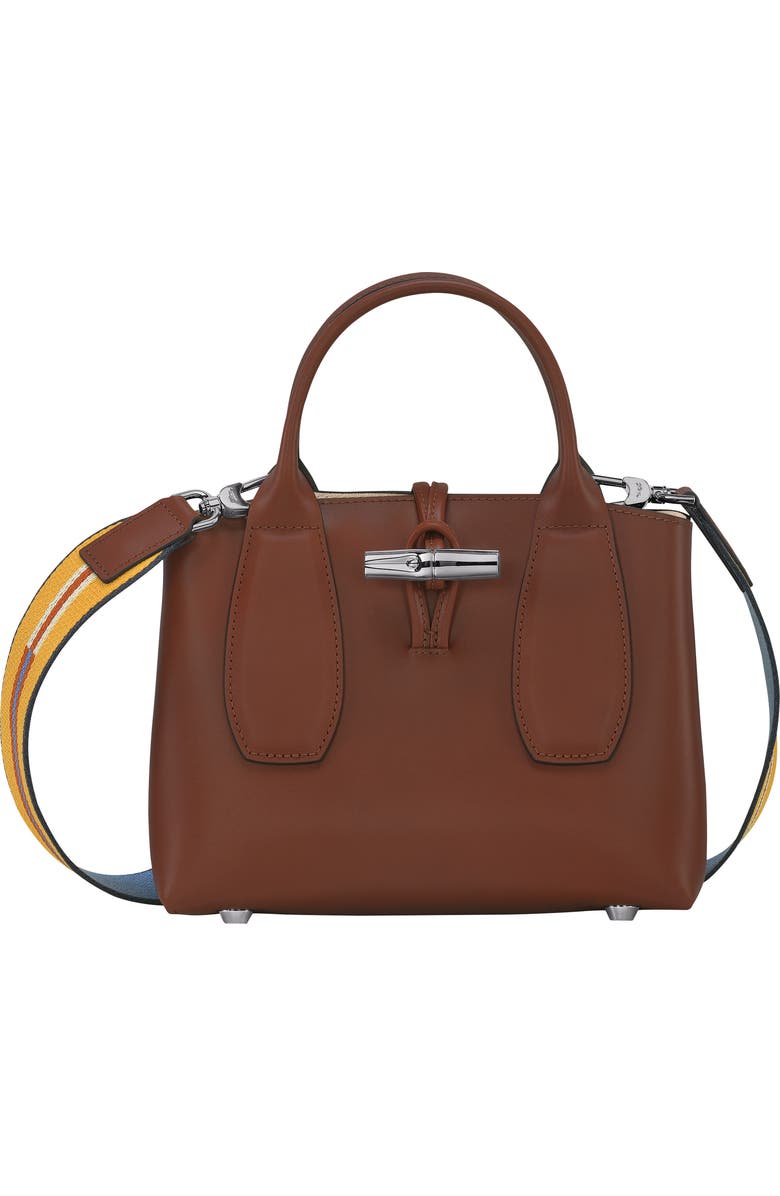 Longchamp Roseau Box Leather Crossbody Bag, Main, color,