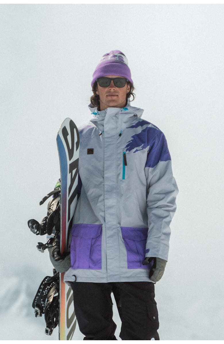 OOSC Afterparty Jacket, Alternate, color, Grey & Purple