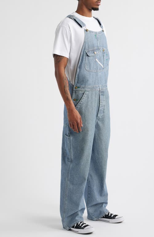 Elwood Bleacher Stripe Denim Overalls