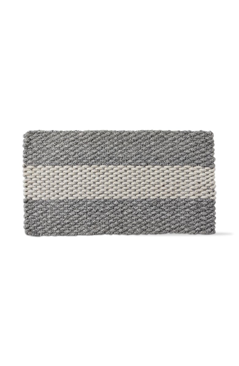 tag Handwoven Doormat, Main, color, Gray