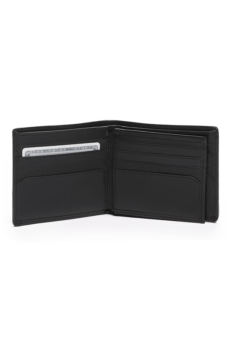 Center Flip Passcase, Alternate, color, BLACK