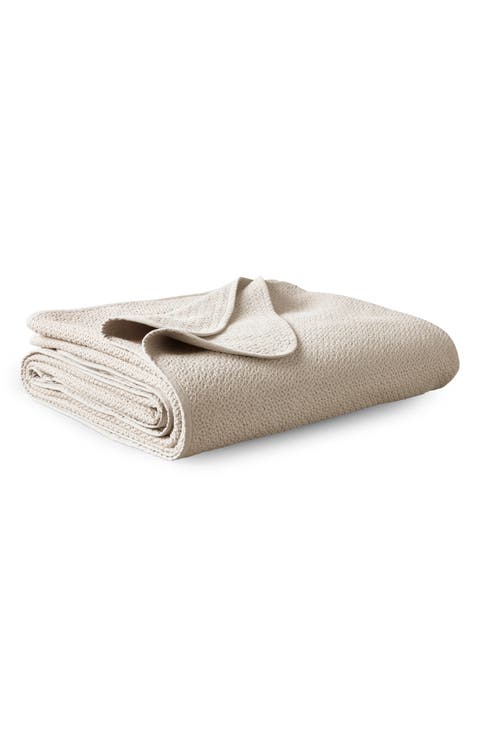 Honeycomb Organic Cotton Throw Blanket