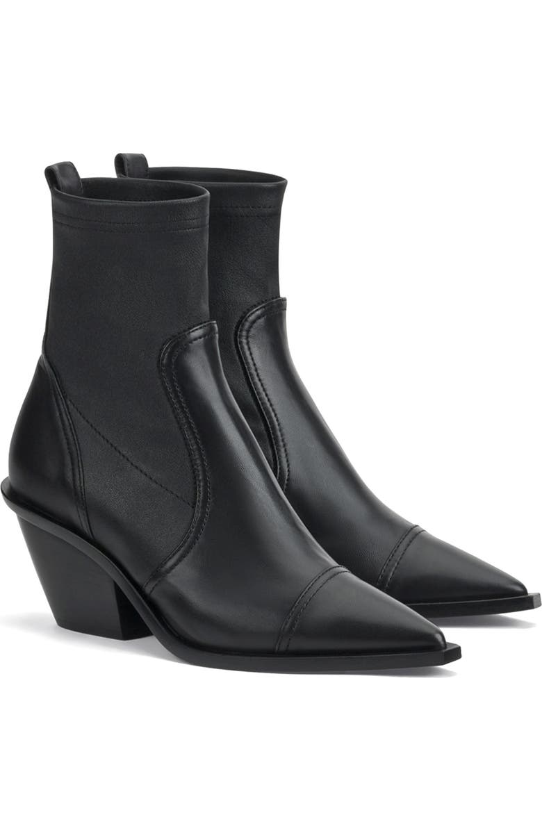 AGL Roberta Stretch Pointed Cap Toe Bootie, Main, color,