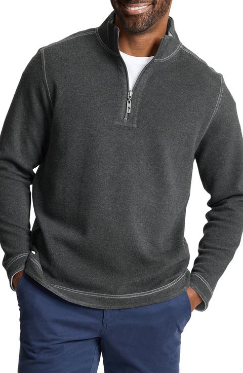 Crimson Cove Reversible Quarter Zip Sweater