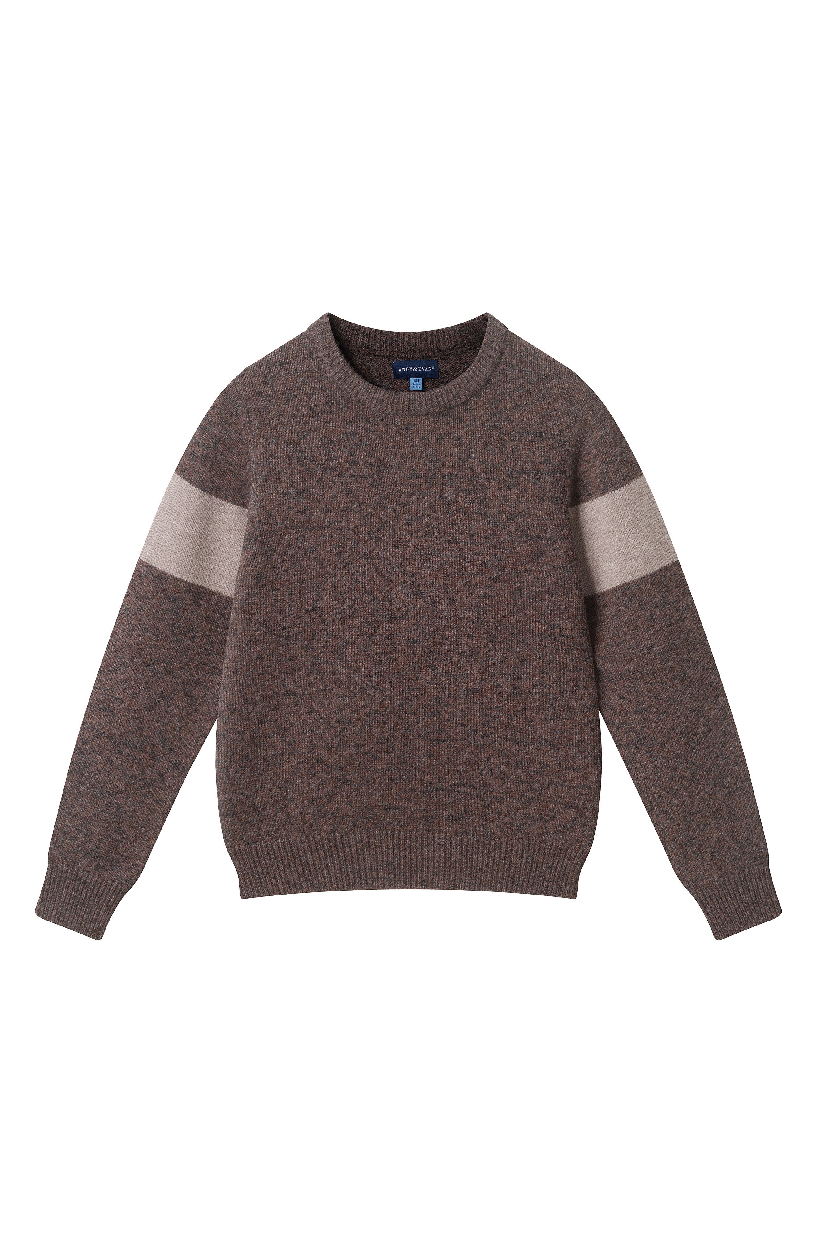 Kids' Marled Stripe Cotton Sweater