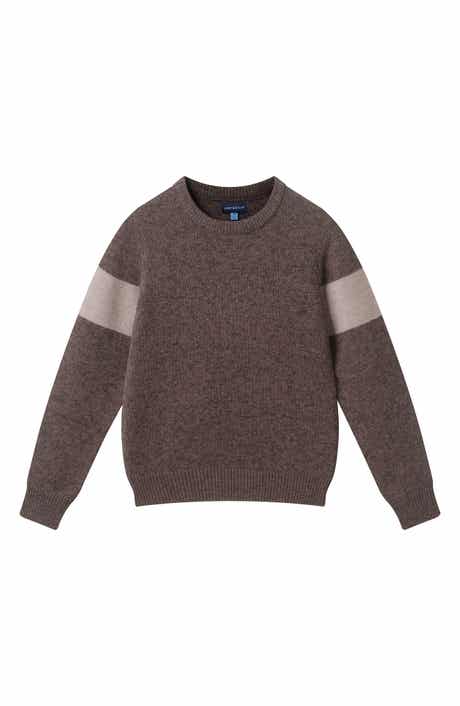 Kids' Marled Stripe Cotton Sweater