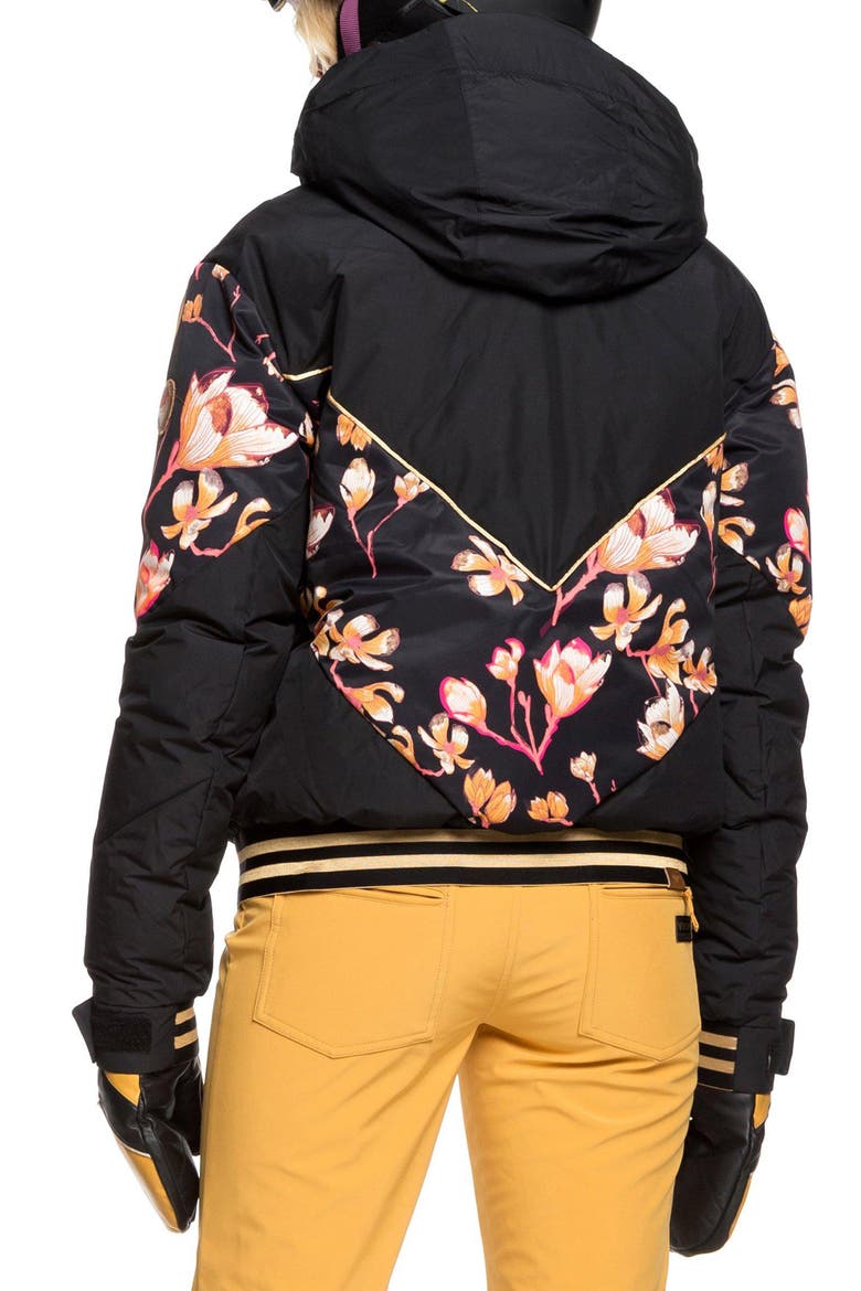 Torah Bright Summit Hooded Snow Jacket, Alternate, color, TRUE BLACK MAGNOLIA