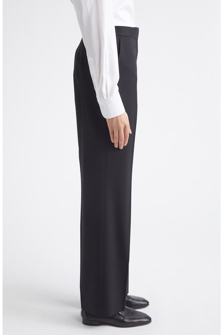 Irving Straight Leg Stretch Wool Pants, Alternate, color, BLACK