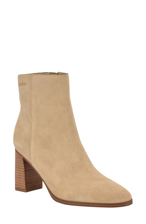 Calvin Klein Dezzi Bootie In Brown