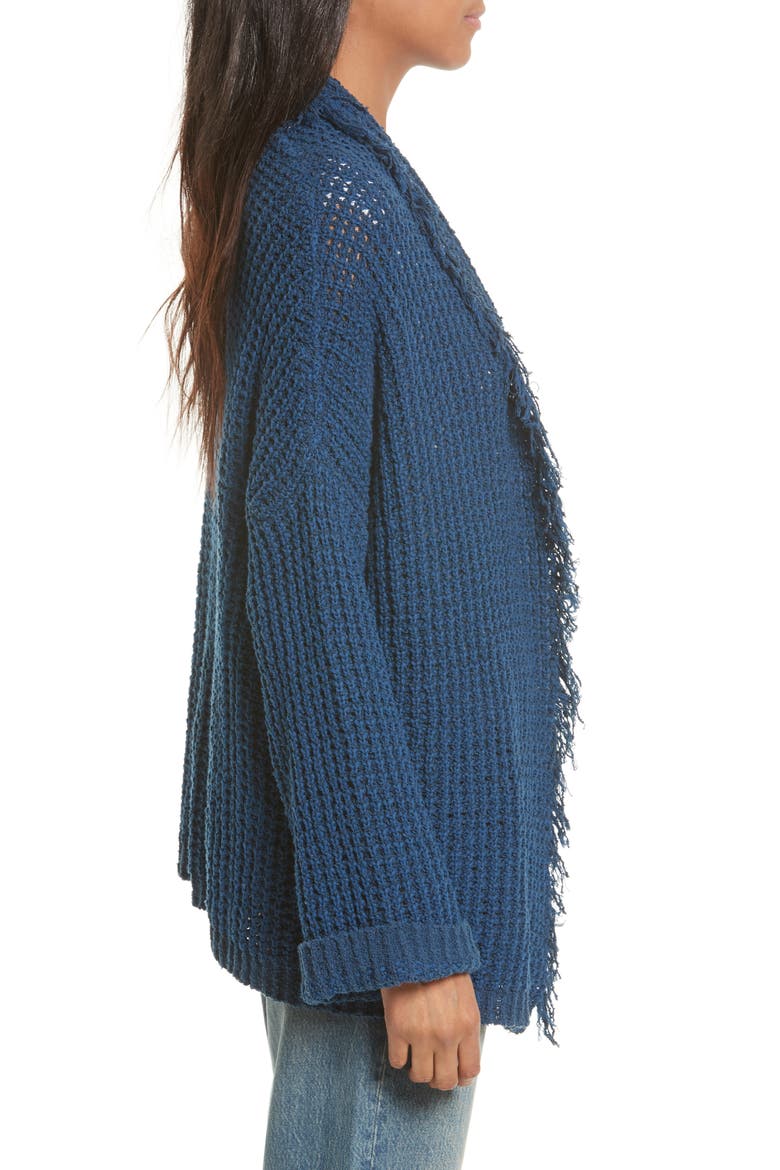I'll Be Around Cardigan, Alternate, color, SAPPHIRE