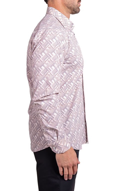 Maceoo Fibonacci Ascension Contemporary Fit Button-up Shirt In Multi