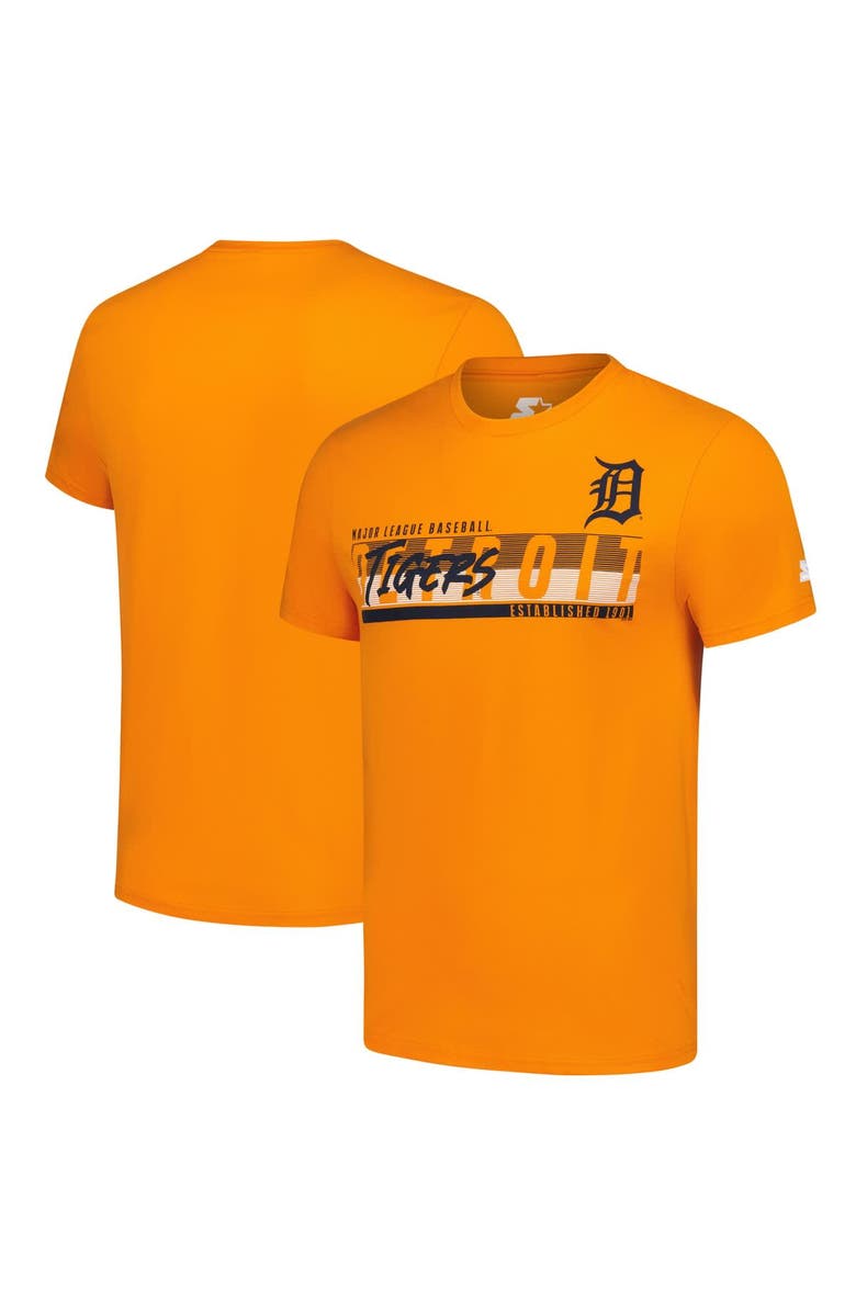 STARTER Men's Starter  Orange Detroit Tigers Prime Time Team T-Shirt, Alternate, color, Orange