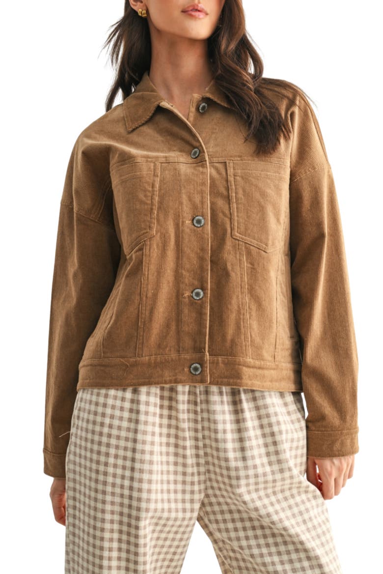 Corduroy Jacket, Main, color, BISCUIT