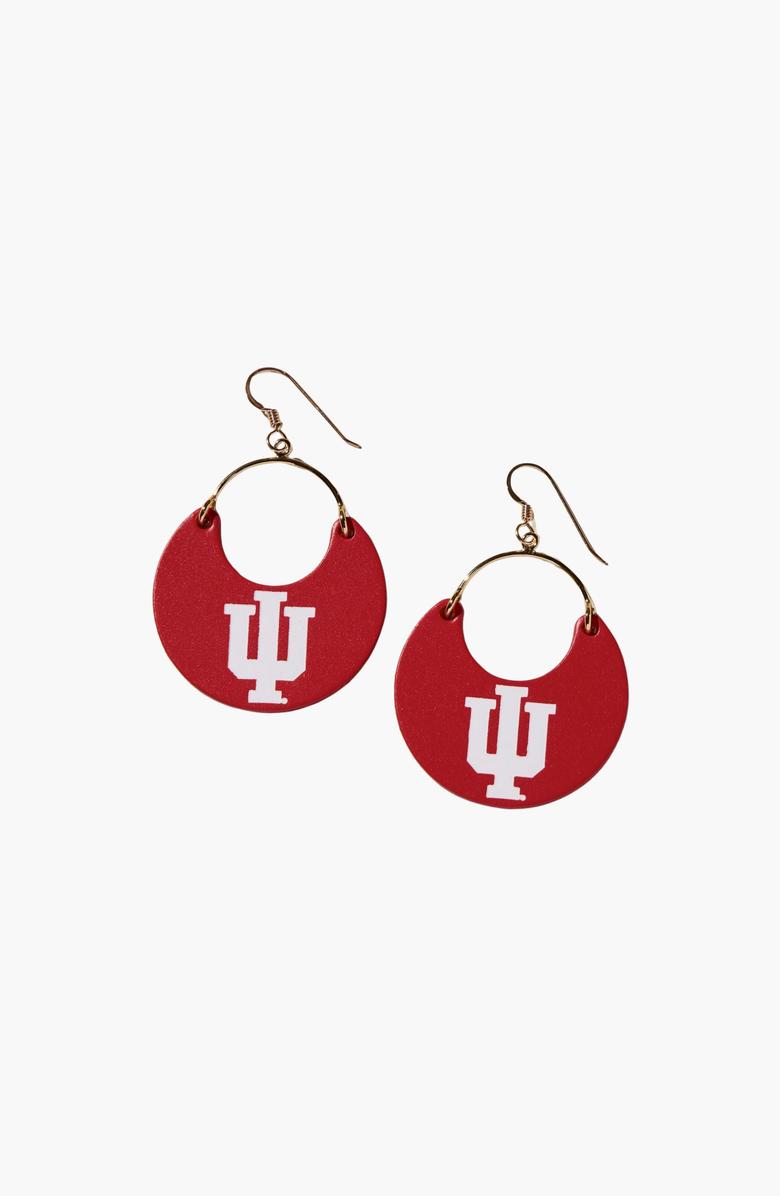 Nickel & Suede University Ninas Earrings, Main, color, Iu / Gold