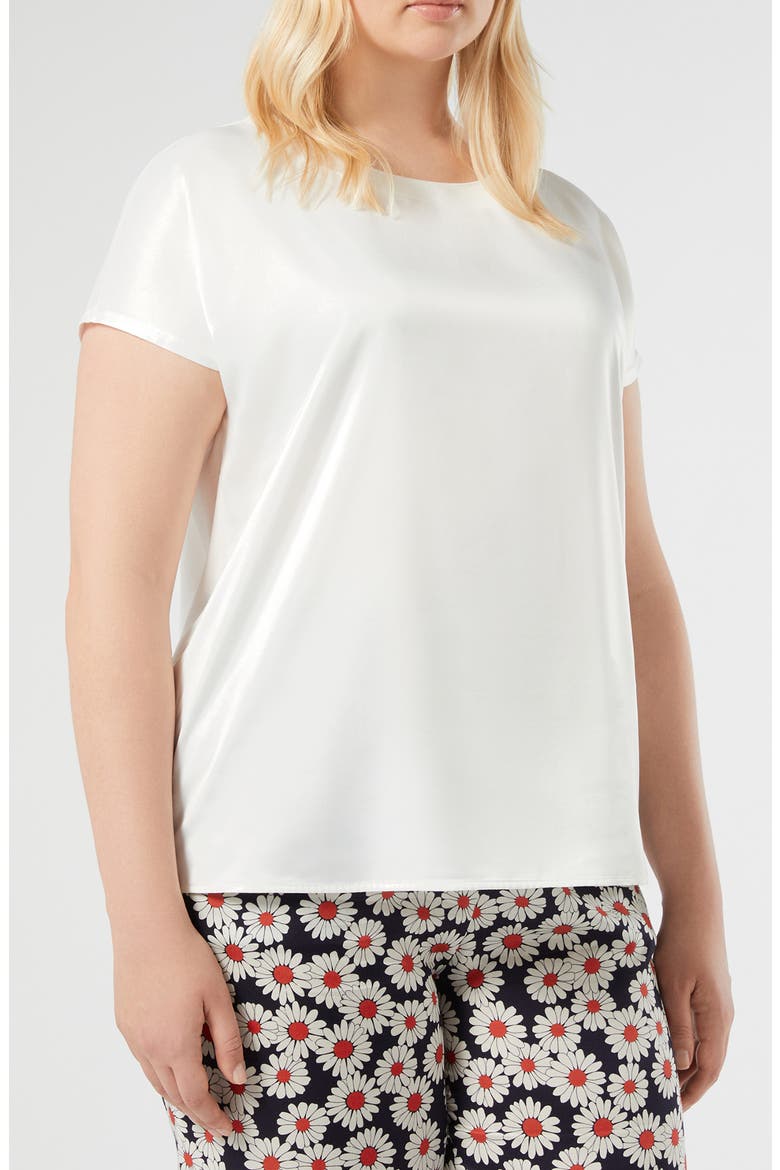 Mrs. Lirica Mixed Media T-Shirt, Main, color, IVORY