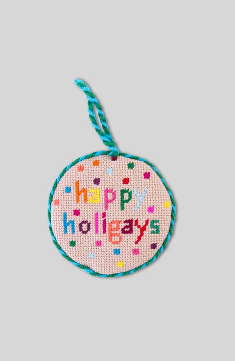Needlepoint Ornament - Holigays