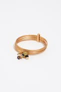 Bimba y Lola Bangle Bracelet With Aged Stones Texture