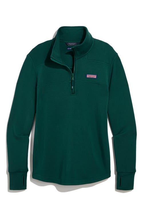 Vineyard Vines Dreamcloth Relaxed Half Zip Sweatshirt In Green