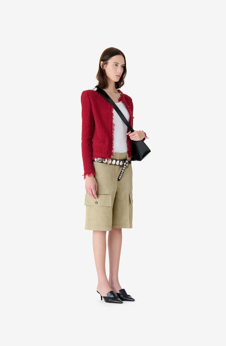 IRO Shavani Jacket, Alternate, color, Lipstick Red