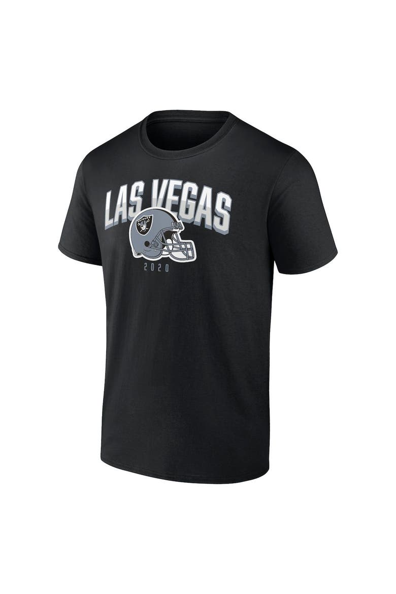 Men's Fanatics Branded Black/White Las Vegas Raiders Long and Short Sleeve Two-Pack T-Shirt, Alternate, color, Black