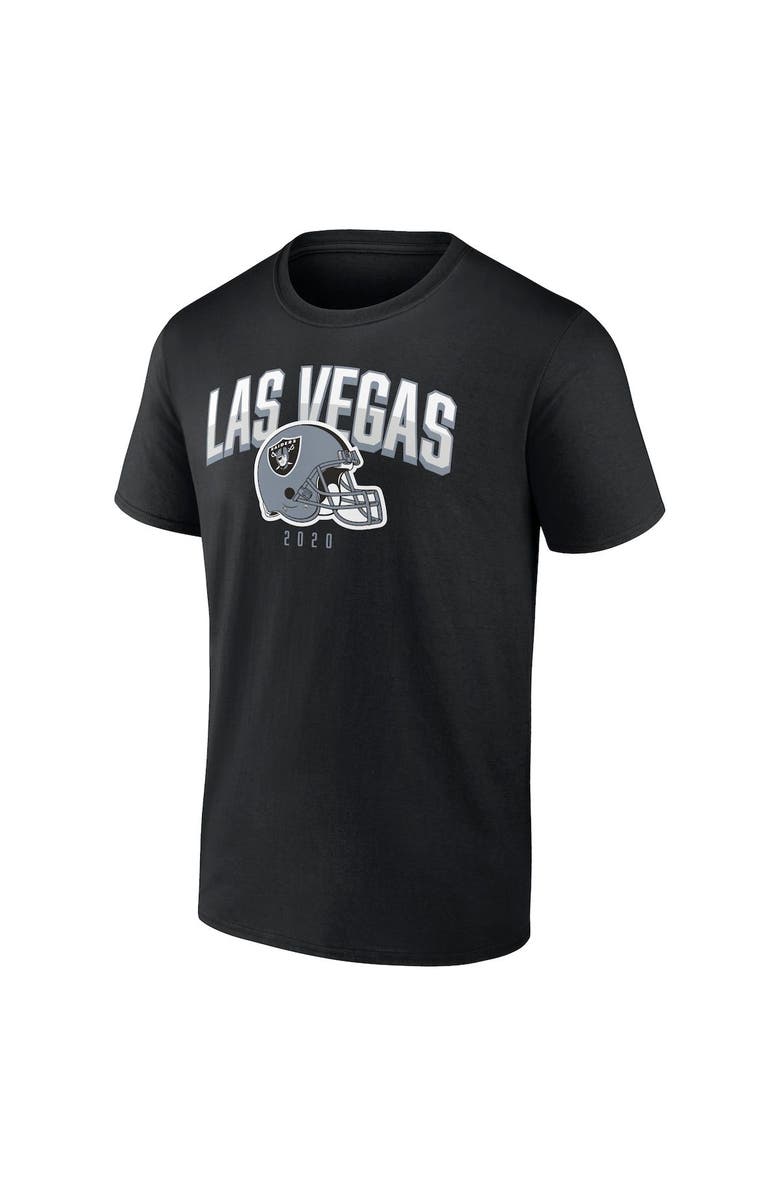 FANATICS Men's Fanatics Branded Black/White Las Vegas Raiders Long and Short Sleeve Two-Pack T-Shirt, Alternate, color, Black