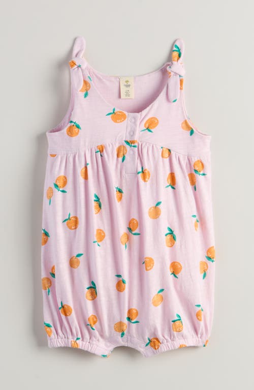 Tucker + Tate Shoulder Bow Cotton Romper In Pink