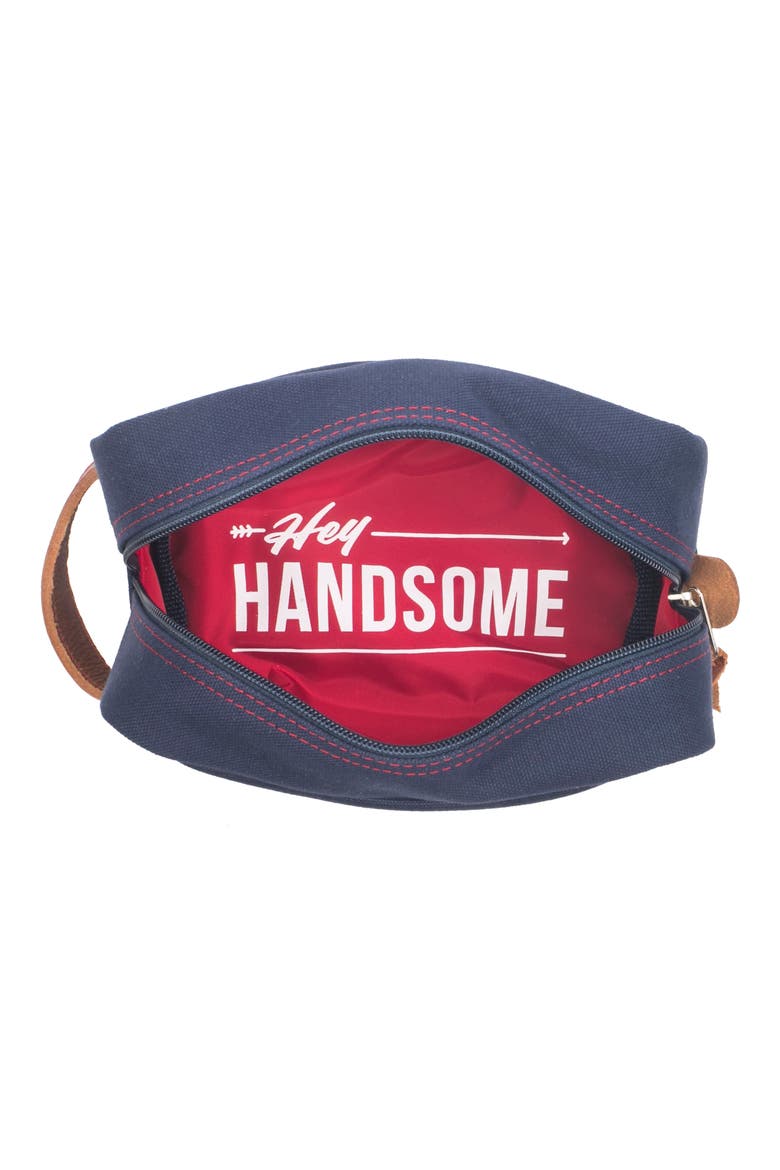 Hey Handsome Dopp Kit, Alternate, color, NAVY