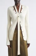 Aisling Camps Convertible Merino Wool Rib Cardigan