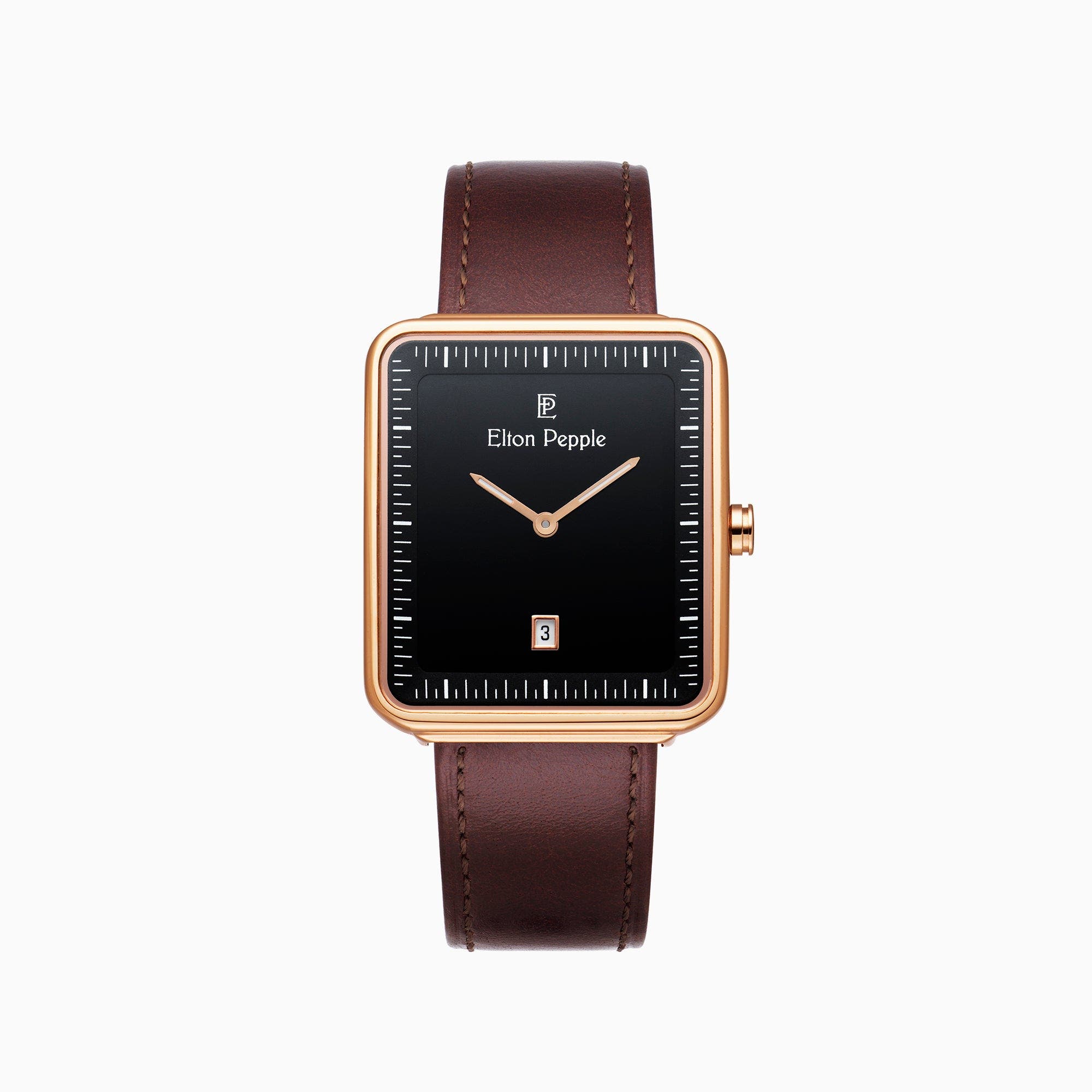selected Dark Brown/Rose gold
