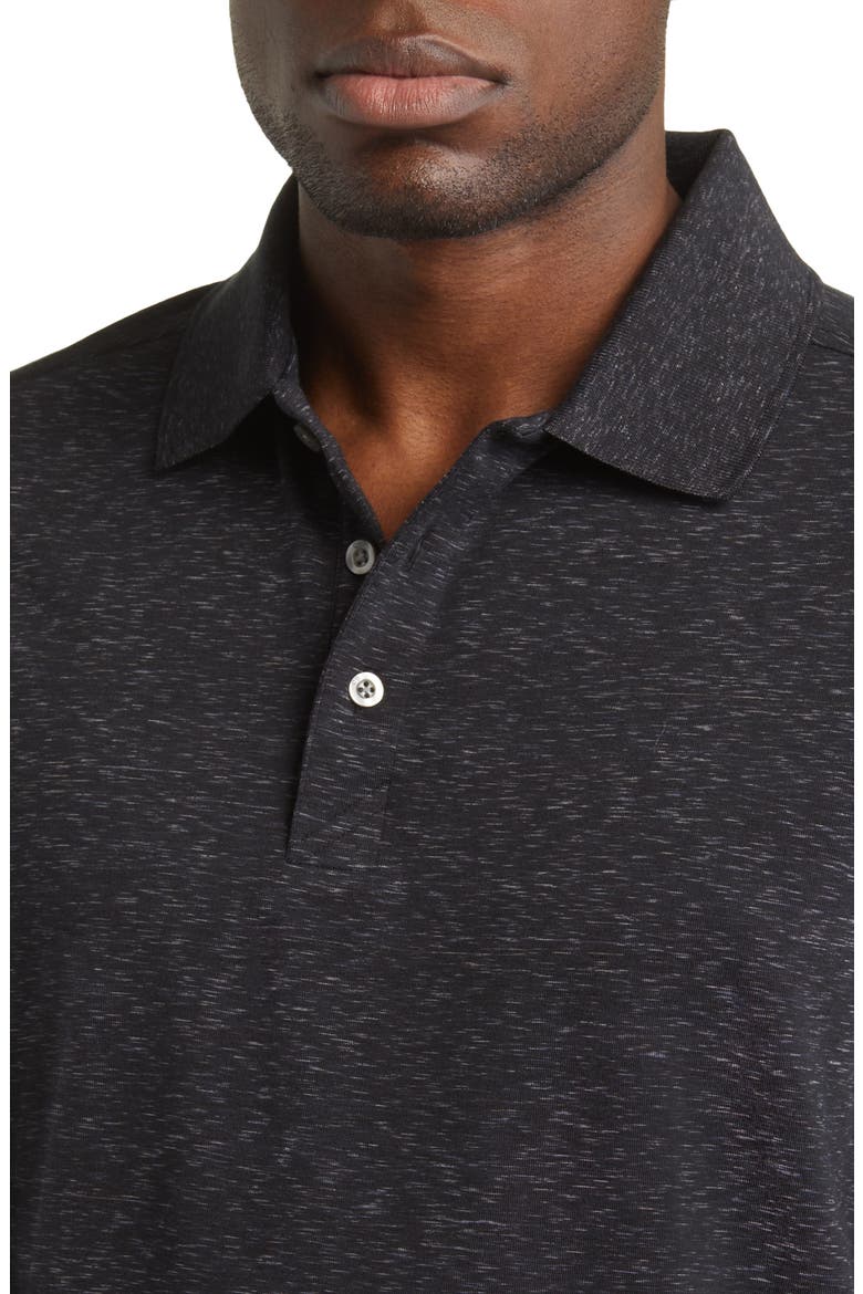 Advantage Space Dye Jersey Polo, Alternate, color, DARK BLACK