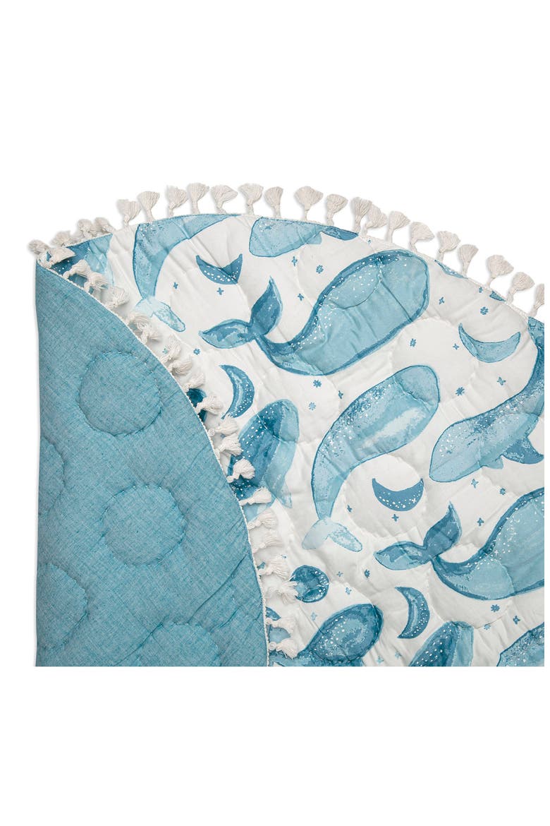 Quilted Cotton Baby Playmat, Alternate, color, BLUE