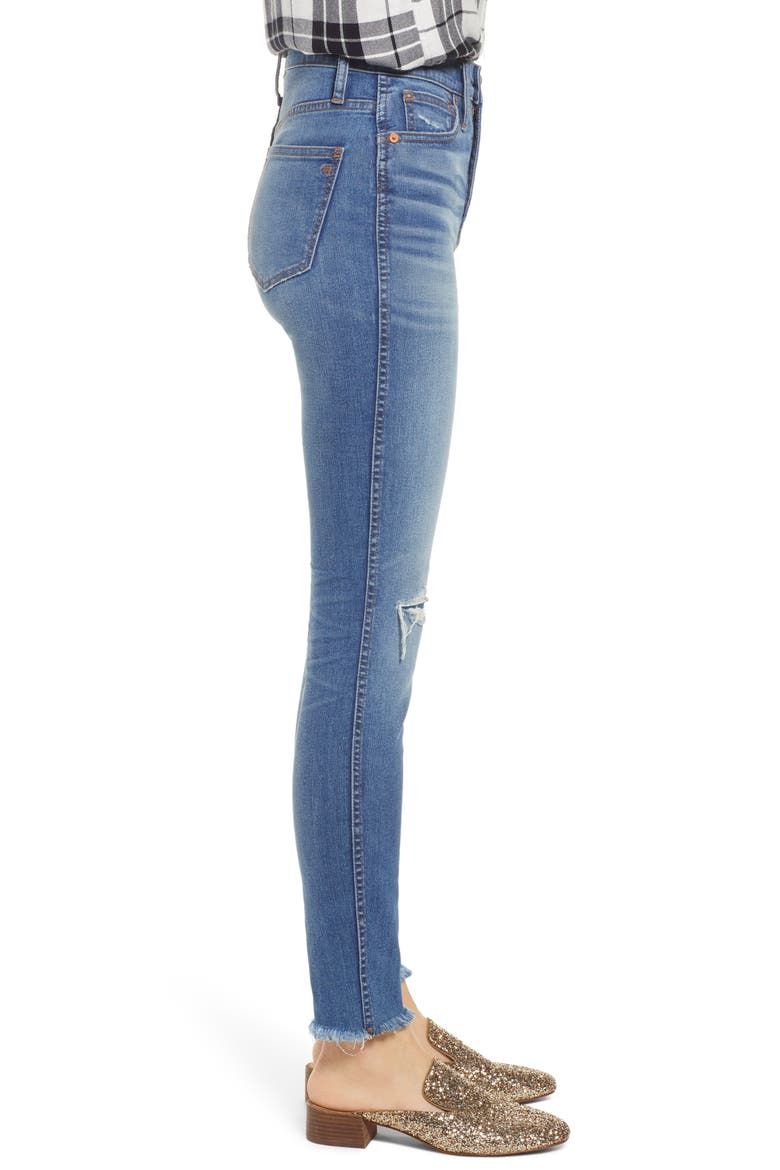 10-Inch High Rise Skinny Jeans, Alternate, color, WILSHIRE