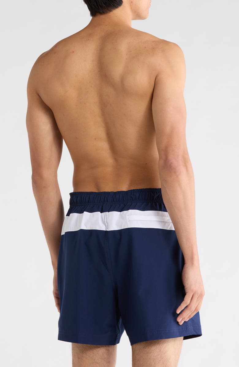 Speedo<sup>®</sup> Colorblock Volley Swim Trunks, Alternate, color, Navy