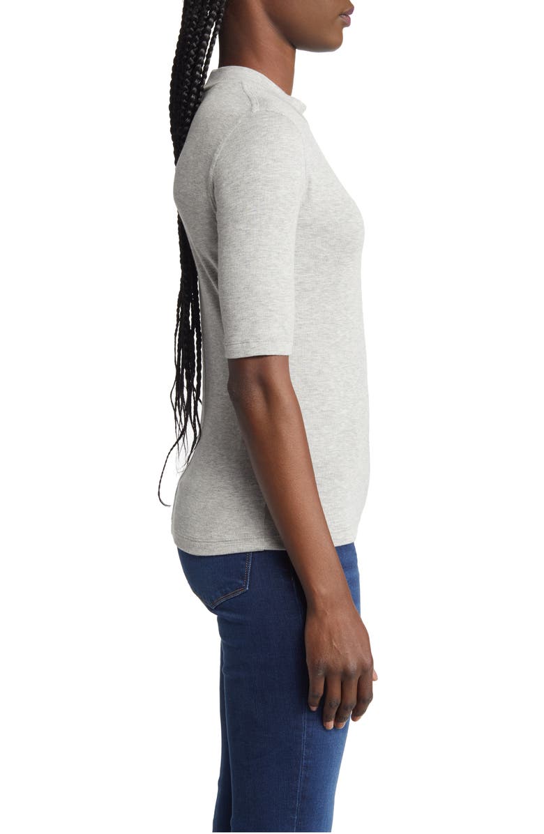 FRAME Rib Mock Neck Top, Alternate, color, 