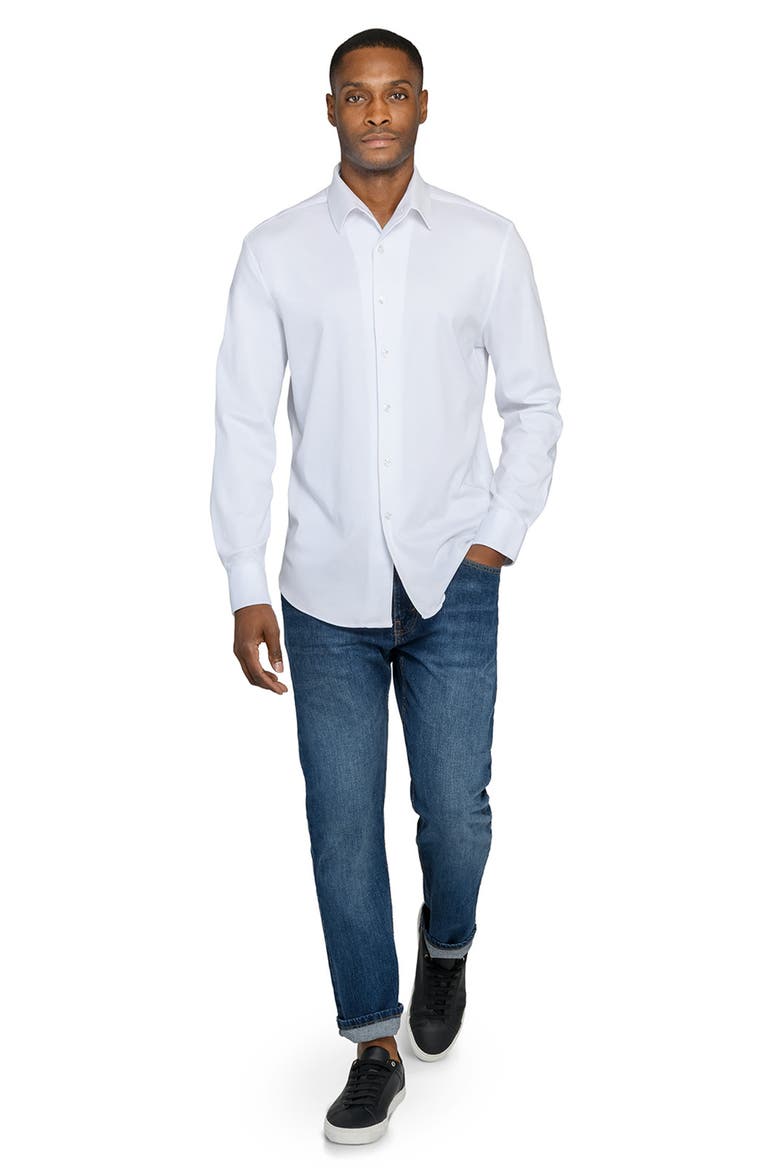 Solid Knit Long Sleeve Basic, Alternate, color, WHITE