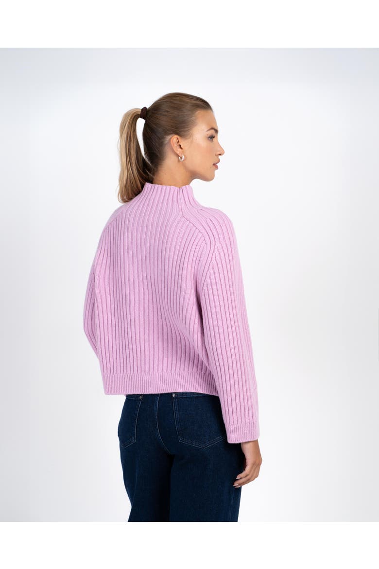 Maeve Rib Knit Sweater, Alternate, color, Lilac Pink