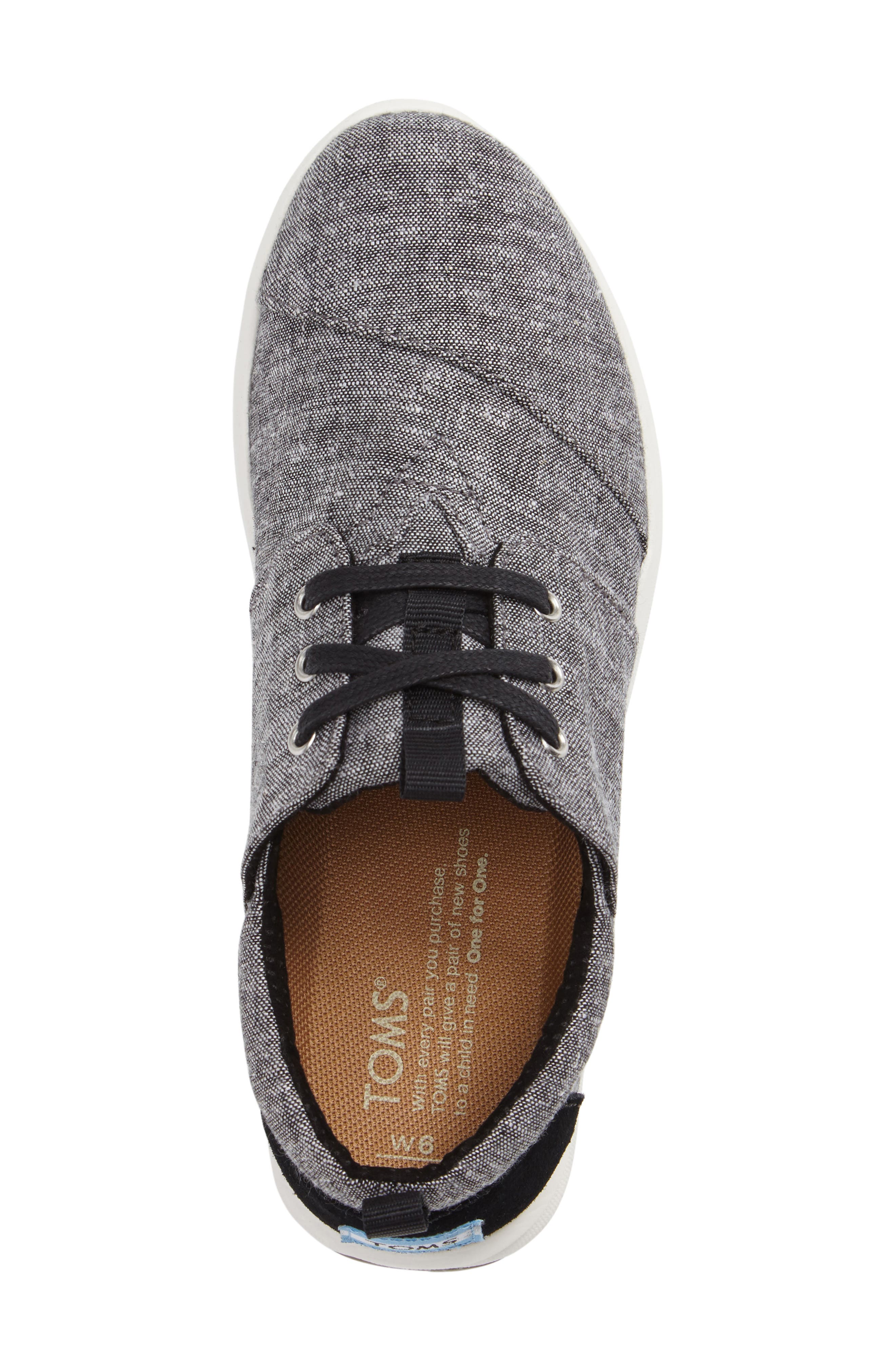 Del Ray Sneaker, Alternate, color, BLACK