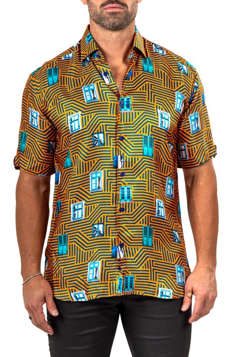 Galileo Marthy Short Sleeve Button-Up Shirt