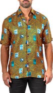 Maceoo Galileo Marthy Short Sleeve Button-Up Shirt