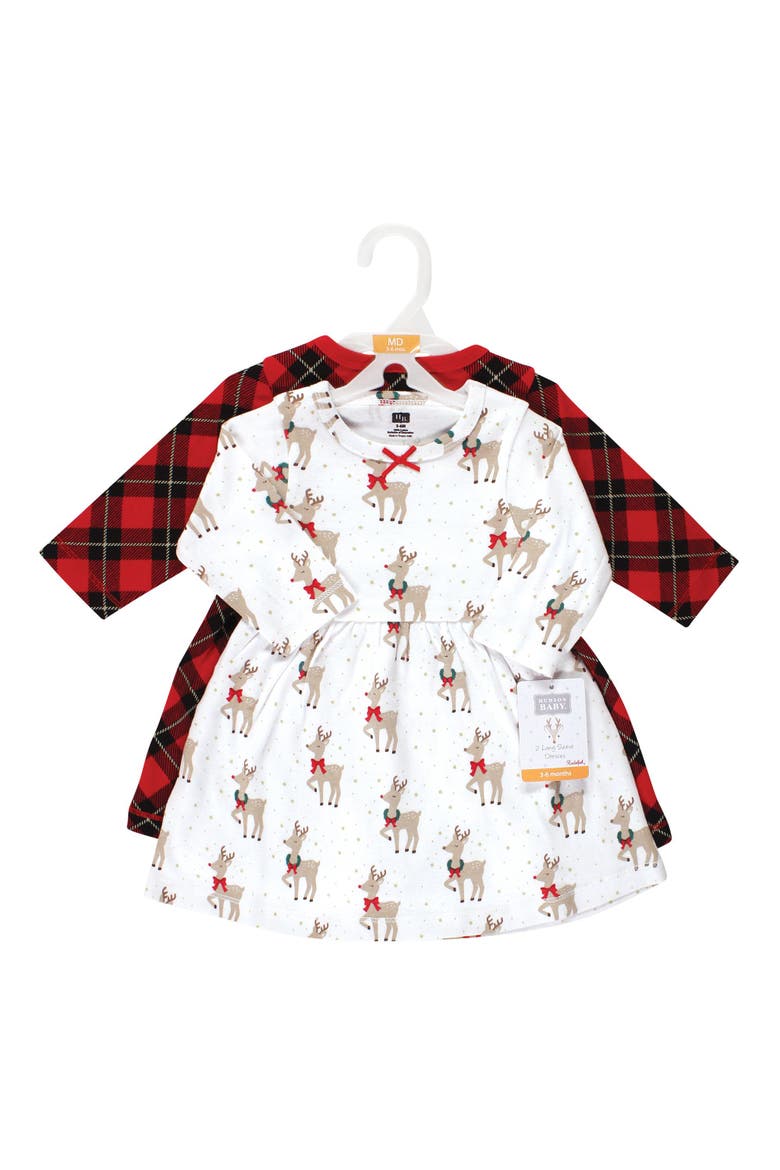 2Pk Long Sleeve Dress, Alternate, color, Fancy Rudolph