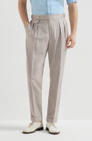 Brunello Cucinelli Trousers with double pleats and tabs