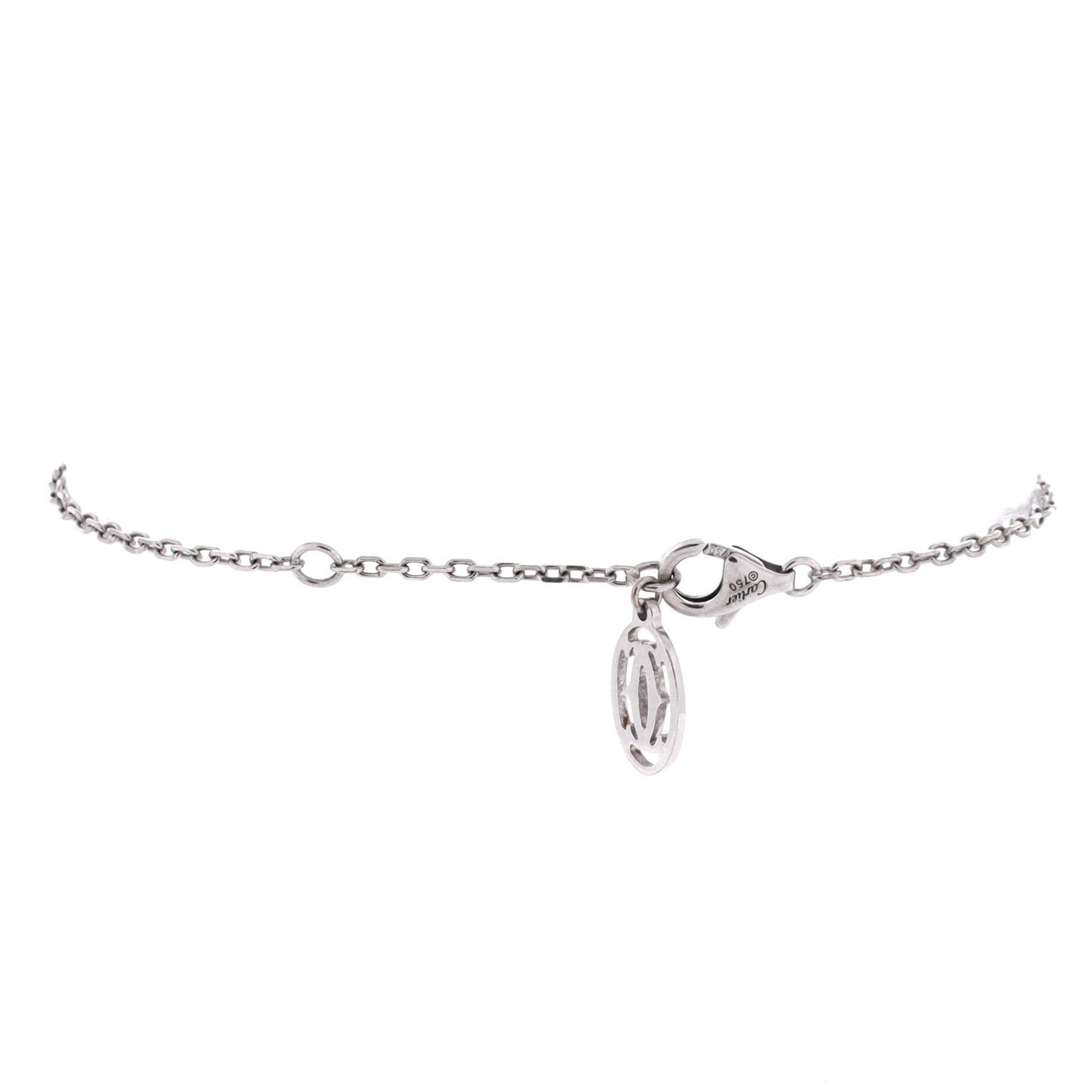 D'Amour Bracelet 18K White Gold and Diamond Small, Alternate, color, Metallic Gold