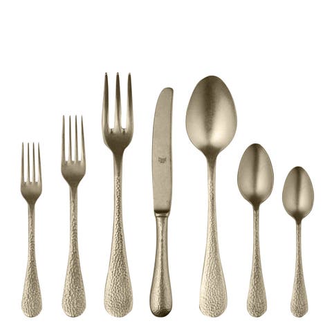 Epoque Pewter Flatware Set - 32 Pieces