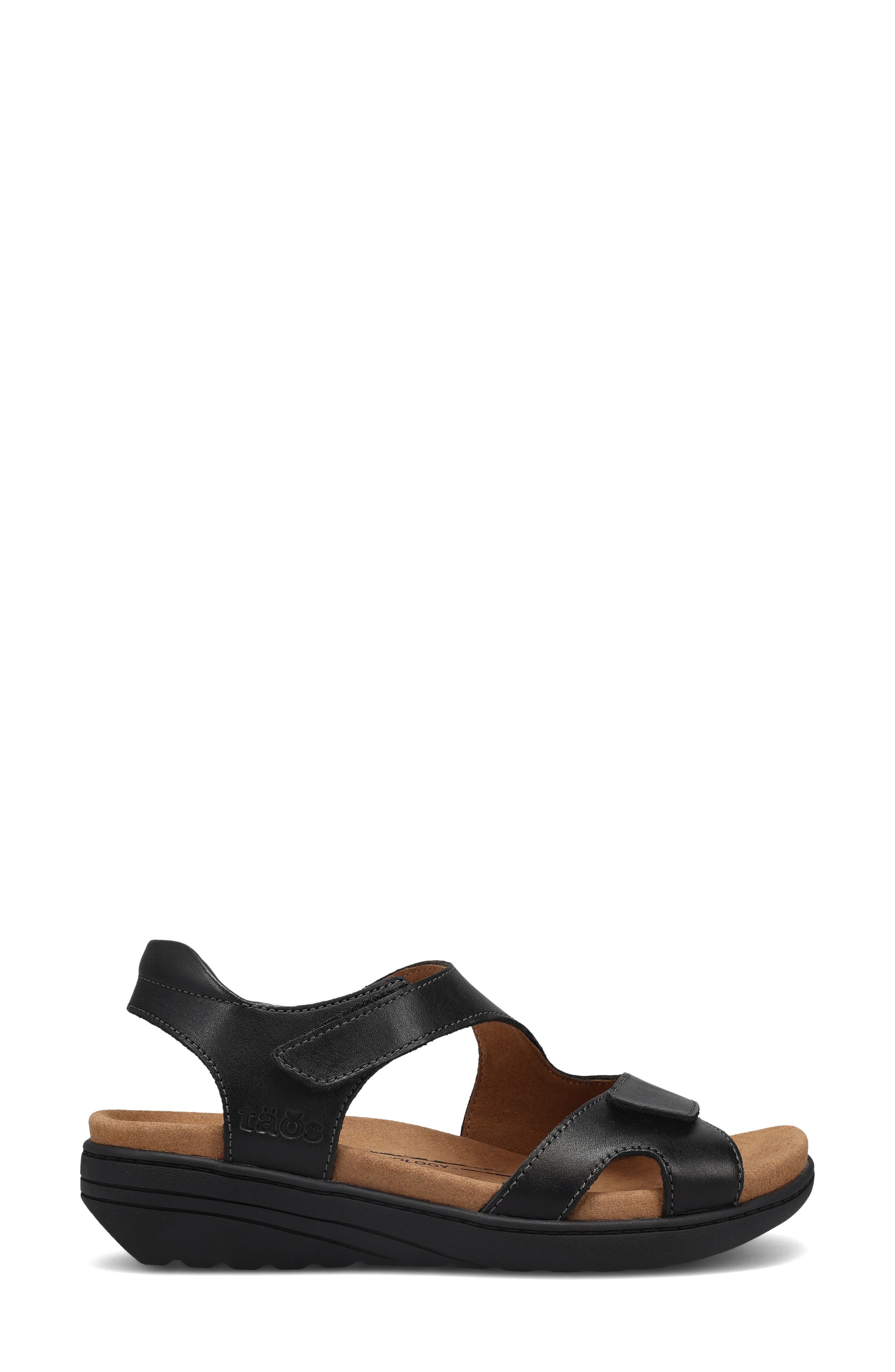 Taos Serene Ankle Strap Sandal, Alternate, color, Black