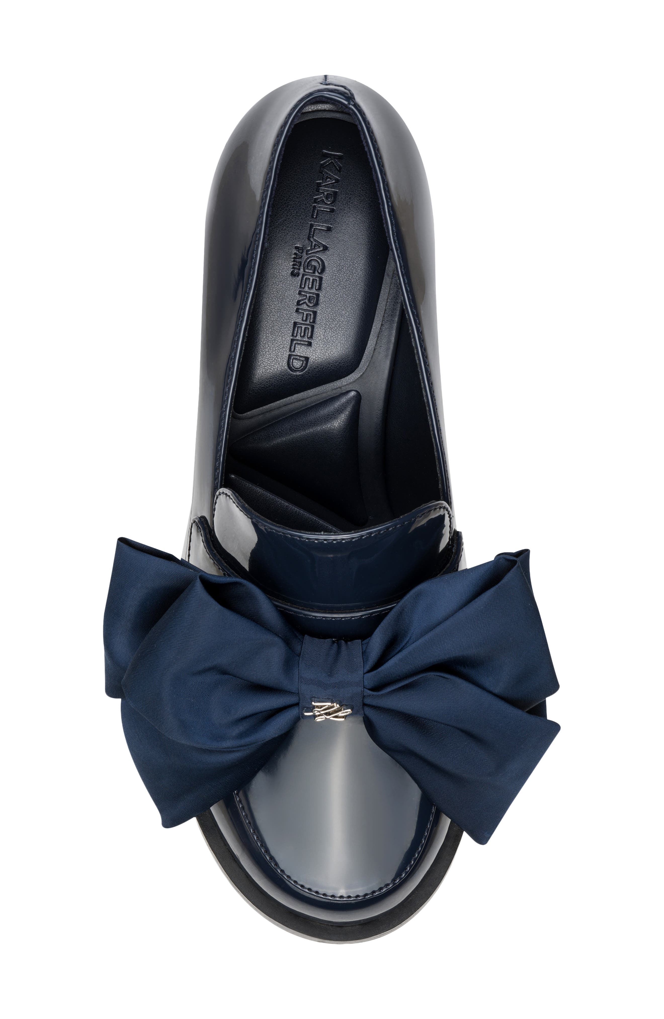 KARL LAGERFELD PARIS Camilia Bow Loafer, Alternate, color, 