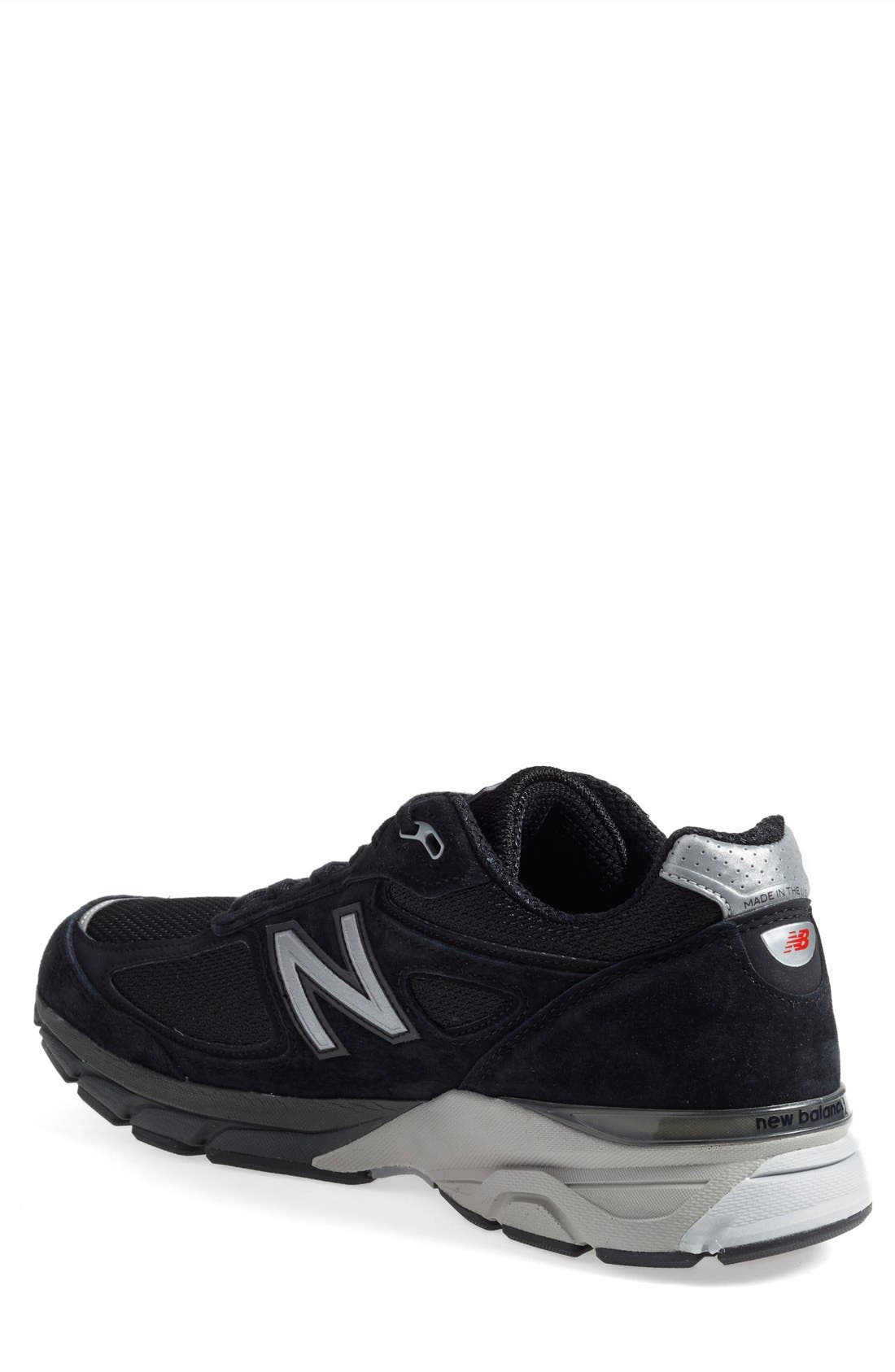 990v4 Premium Running Shoe, Alternate, color, BLACK