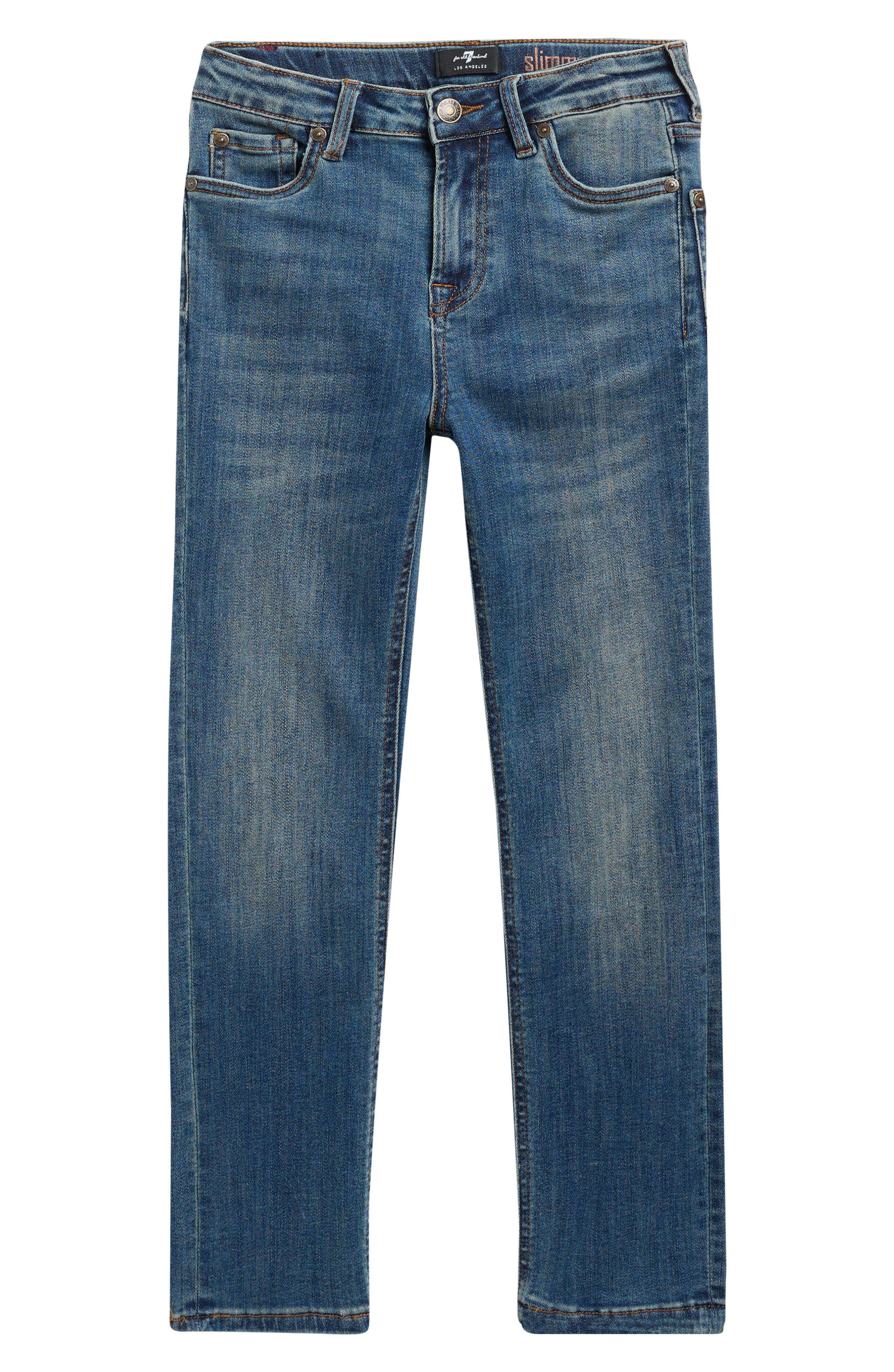 7 For All Mankind Kids' Slimmy Straight Leg Jeans