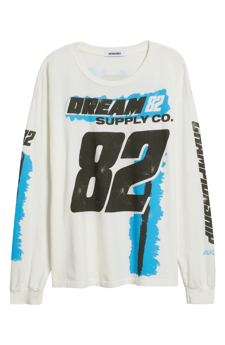 Daydreamer Dream Supply Co. Long Sleeve Cotton Graphic T-Shirt, Alternate, color, Vintage White